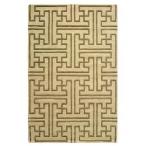 Home Decorators Collection Maze Cream and Brown 2 ft. 6 in. x 4 ft. 6 in. Area Rug DISCONTINUED 0600000440