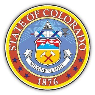 Colorado state seal sticker decal 4" x 4": Everything Else