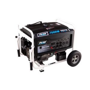 Pulsar Products 7,500 Watt Gasoline Powered Portable Generator with Electric Start PG7500