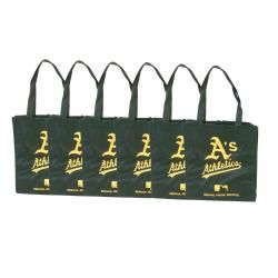 Oakland Athletics Reusable Bags (Pack of 6) Baseball