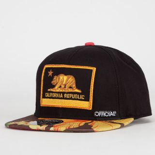 Cali Leid Mens Snapback Hat Black Combo One Size For Men 217843149