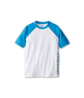 Volcom Kids Color Block S/S Thrashguard Boys Swimwear (White)