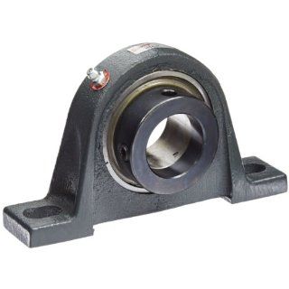 Browning VPE 122M Pillow Block Ball Bearing, 2 Bolt, Eccentric Lock, Contact and Flinger Seal, Ductile Iron, Inch, 1 3/8" Bore, 1 7/8" Base To Center Height: Industrial & Scientific