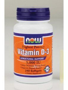 Now Foods Vitamin D 3 5,000 IU   240 Softgels: Health & Personal Care