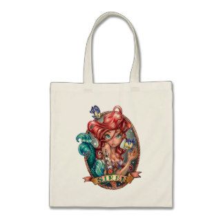 SIREN  Tote Canvas Bags