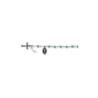 Sterling Silver / Turquoise Rosary Bracelet: Jewelry Sets: Jewelry