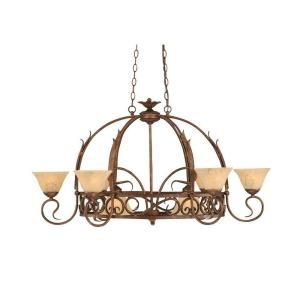 Filament Design Concord Series 8 Light Bronze Chandelier with Italian Marble Glass Shade CLI TL5011336