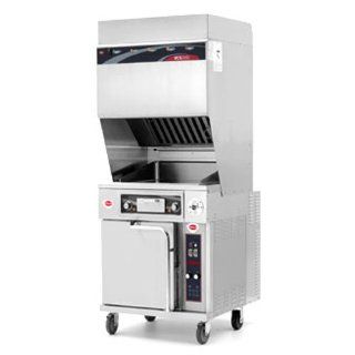 Wells WVOC G136 Ventless Griddle 22 1/2 Wide x 18 5/16 Front to Back Solid State Temperature Controls Convection Oven Base Self Contained Hood System Electric Kitchen & Dining