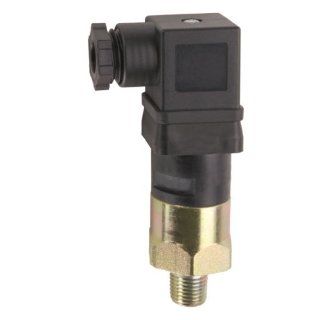 Gems Sensors 210090 General Purpose Mini Pressure Switch with Zinc Plated Steel Fitting, 125/250V, 10 30 psi Pressure, 1/4" NPT Male, SPDT Circuit, 18" Lead Length: Industrial Flow Switches: Industrial & Scientific