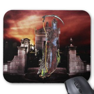 Graveyard Grim Reaper Mousepad