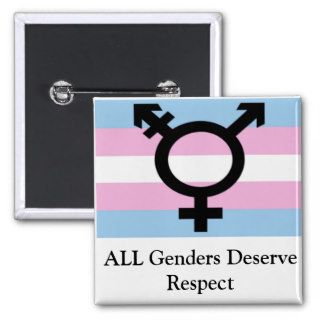 All Genders Deserve Respect Pinback Buttons
