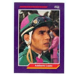 Adalberto Lopez trading card (Horse Racing) 1992 Jockey Star #145: Entertainment Collectibles