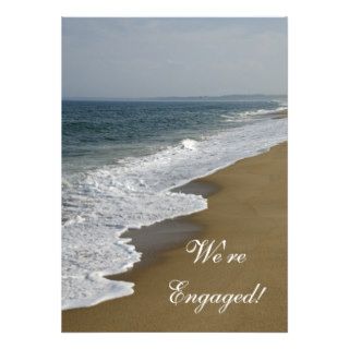 Beach Wedding Engagement Party Invitation