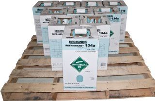 One Pallet / 10 Pack of 30 lbs Auto Refrigerant Tanks, R134a, R134 A: Automotive