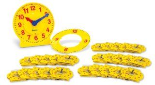 Learning Resources Changing Faces Clock Classroom Set (LER3010) : Themed Classroom Displays And Decoration : Office Products