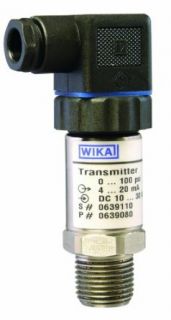WIKA 8643652 General Purpose Pressure Transmitter, 4   20mA 2 Wire Signal Output, Stainless Steel Wetted Parts, 0 100 psi Range, 0.25% Accuracy, 1/2" Male NPT Connection: Industrial & Scientific