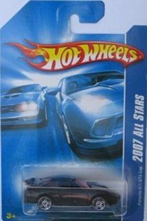 Hot Wheels 2007 All Stars 1:64 Scale Black Porsche 911 GT3 Cup Die Cast Car #146: Toys & Games