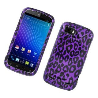 Eagle Cell PIZTEN861G2D171 Stylish Hard Snap On Protective Case for ZTE Warp Sequent N861   Retail Packaging   Purple Leopard: Cell Phones & Accessories