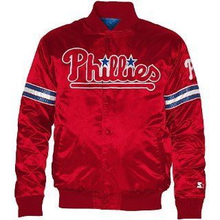 Philadelphia Phillies Starter Satin Jacket by G III : Sports Fan Outerwear Jackets : Sports & Outdoors