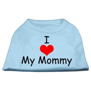 Mirage Pet Products 18 Inch I Love My Mommy Screen Print Shirts for Pets, XX Large, Baby Blue 