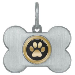 Pet Dog Tags Paw Design Pet ID Tag