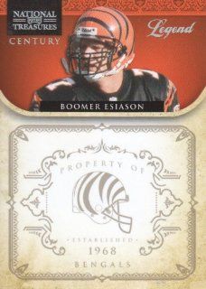 2011 Panini Playoff National Treasures Football Century Silver Parallel #153 Boomer Esiason #'d 20/25 Cincinnati Bengals NFL Trading Card Sports Collectibles