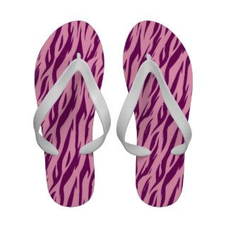 DIY Design Your Own Pink and Burgundy Zebra V13 Sandals
