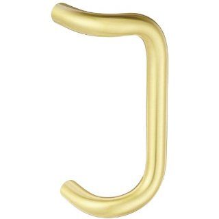 Rockwood BF157ABTB16.4 Brass 90 Offset Door Pull, 1" Diameter x 9" CTC, Type 16 Back To Back Mounting for 1 3/4" Door, Satin Clear Coated Finish: Hardware Handles And Pulls: Industrial & Scientific