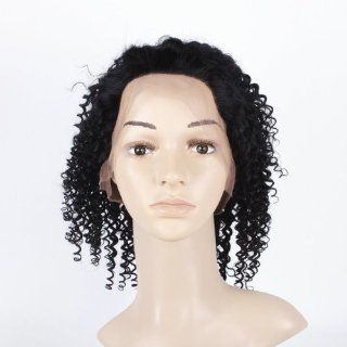 Fashion Wavy Indian Virgin Human Hair Full Lace Wig with Straps Free Shipping (12 Inch) : Hair Care Products : Beauty