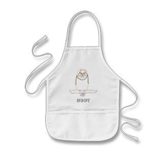 Outline art drawing, Hoot Owl Coloring Aprons