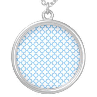 Blue Quatrefoil Pattern Jewelry