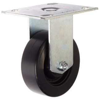 E.R. Wagner CSRT H186 01 4" Diameter Solid Polyolefin Wheel Medium Duty Rigid Plate Caster, 375 lbs Capacity Range: Industrial & Scientific
