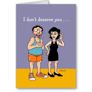 Funny Cartoon Anniversary Him Card