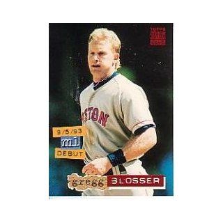 1994 Stadium Club #172 Greg Blosser UER/(Gregg on front) Sports Collectibles