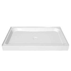 MAAX 60 in. x 42 in. Single Threshold Shower Base in White 105058 000 001 000