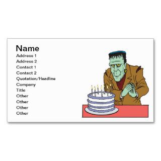 Happy Halloween Birthday Business Card Templates