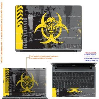Decalrus   Decal Skin Sticker for Acer Chromebook C7 with 11.6" screen (IMPORTANT read: Compare your laptop to IDENTIFY image on this listing for correct model) case cover acerC7 183: Computers & Accessories