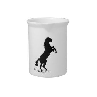 Rearing Horse Silhouette Pitcher
