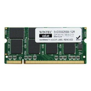 Wintec Value MHzCL2.5 1GB SODIMM Retail 2Rx8 1 Not a Kit (Single) DDR 333 (PC 2700) 184 Pin SDRAM 3VD33325S9 1GR: Computers & Accessories