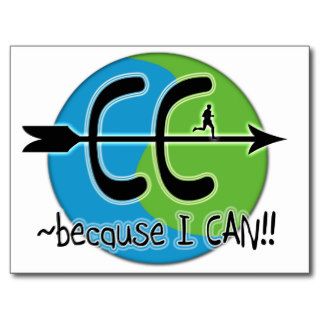 CC Cross Country   Because I CAN!! Postcard