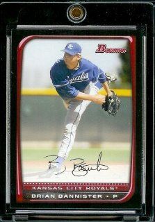 2008 Bowman # 193 Brian Bannister   Kansas City Royals   MLB Baseball Trading Card Sports Collectibles
