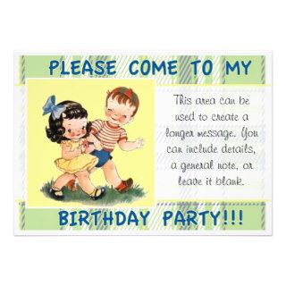 Birthday Party Personalized Invitations