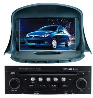 Chilin Car DVD for Peugeot 206 High Inch Touchscreen Double DIN Car DVD Player & In Dash GPS Navigation System  In Dash Vehicle Gps Units  GPS & Navigation