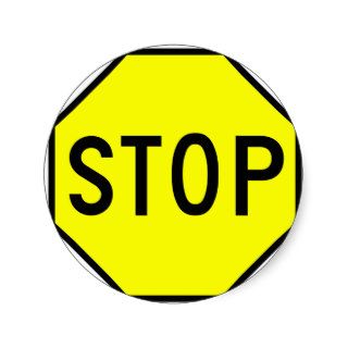 Stop Street Road Sign Symbol Caution Traffic Stickers