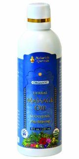 Soothing Herbal Massage Oil, 8 fluid oz (237ml) : Beauty