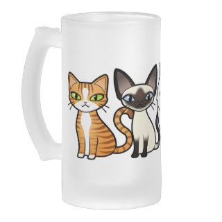 Design Your Own Cartoon Cat Coffee Mugs