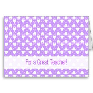 Heartfelt Teacher Thank You, Lavender Card