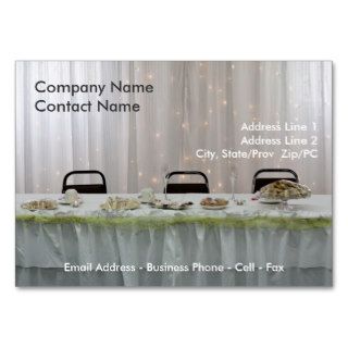Wedding Reception Seating card template Business Cards