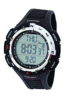 Dunlop Diviner Men's Quartz Watch with Black Dial Digital Display and Black Plastic Strap DUN 226 G01: Watches