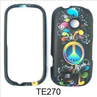 For LG Cosmos 2 VN251 Case Cover   Rainbow Peace Music Notes Black Rubberized TE270: Cell Phones & Accessories